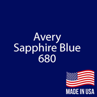 Avery - Sapphire Blue - 680 - 24" x 25 yard Roll