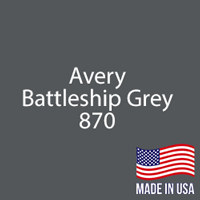 Avery - Battleship Gray - 870 - 12" x 5 Yard Roll
