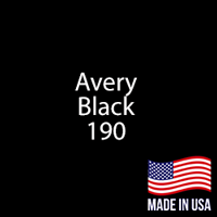 Avery - Black - 190 - 24" x 10 Yard Roll