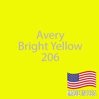 Avery - Bright Yellow - 206 - 12" x 24" Sheet