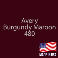 Avery - Burgundy Maroon - 480 - 24" x 25 Yard Roll