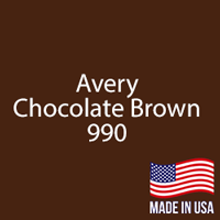 Avery - Chocolate Brown - 990 - 12" x 24" Sheet