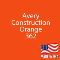 Avery - Construction Orange - 362 - 12" x 5 Yard Roll