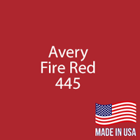 Avery - Fire Red - 445 - 12" x 24" Sheet