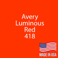 Avery - Luminous Red - 418 - 12" x 24" Sheet