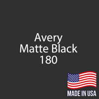 Avery - Matte Black - 180 - 24" x 10 Yard Roll