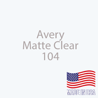 Avery - Matte Clear - 104 - 12" x 5 Foot 