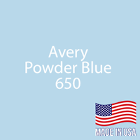 Avery - Powder Blue - 650 - 12" x 5 Foot 