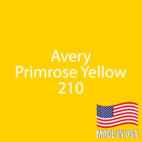 Avery - Primrose Yellow - 210 - 12" x 5 Foot 