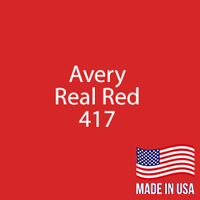 Avery - Real Red - 417 - 12" x 5 Foot 