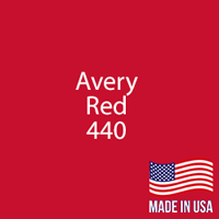Avery - Red - 440 - 12" x 5 Yard Roll