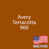 Avery - Terracotta - 960 - 12" x 5 Yard Roll
