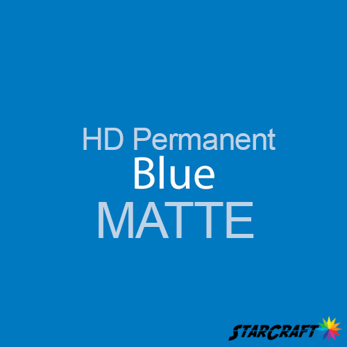 StarCraft HD Permanent Adhesive Vinyl - MATTE - 12" x 24" Sheets - Blue