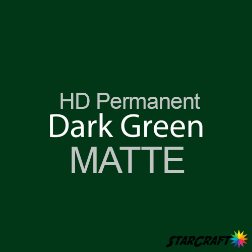 StarCraft HD Permanent Adhesive Vinyl - MATTE - 12" x 24" Sheets - Dark Green
