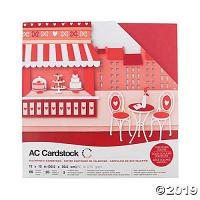American Crafts Textured Cardstock 60pk - Valentines 12"x 12"