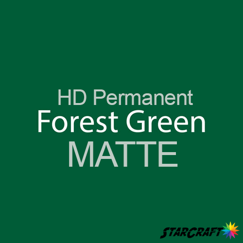 StarCraft HD Permanent Adhesive Vinyl - MATTE - 12" x 24" Sheets - Forest Green