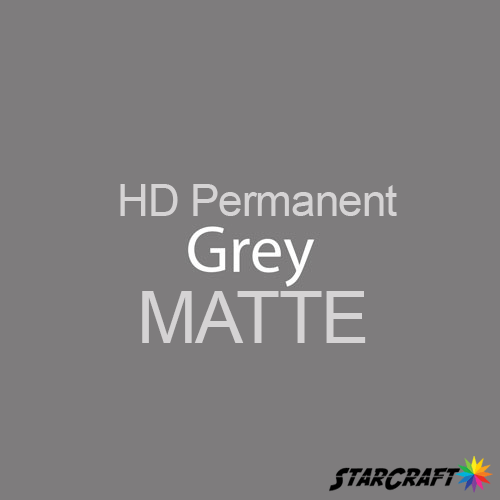 StarCraft HD Permanent Adhesive Vinyl - MATTE - 12" x 5 Yard - Grey