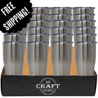 HOTTEEZ CASE of 25 Stainless Tumbler - Modern Curve - 20oz