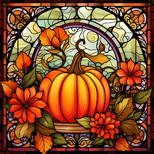Stained Glass Pumpkin