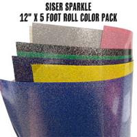 Siser Sparkle Color Pack - 12" x 5 ft Rolls
