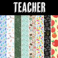 Teacher Printed Pattern Bundle - Adhesive