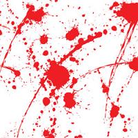 Adhesive Clear Cast - #011 Blood Splatter