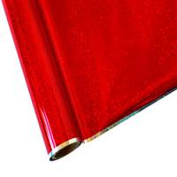 25 Foot Roll of 12" StarCraft Electra Foil - Red Glitter