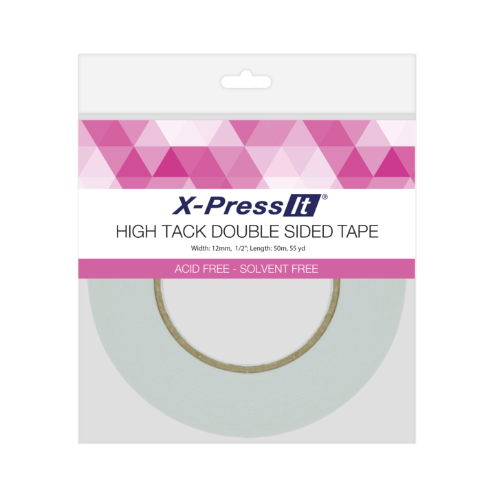X-Press It High Tack Double-Sided Tissue Tape - 1/2" x 55yd roll