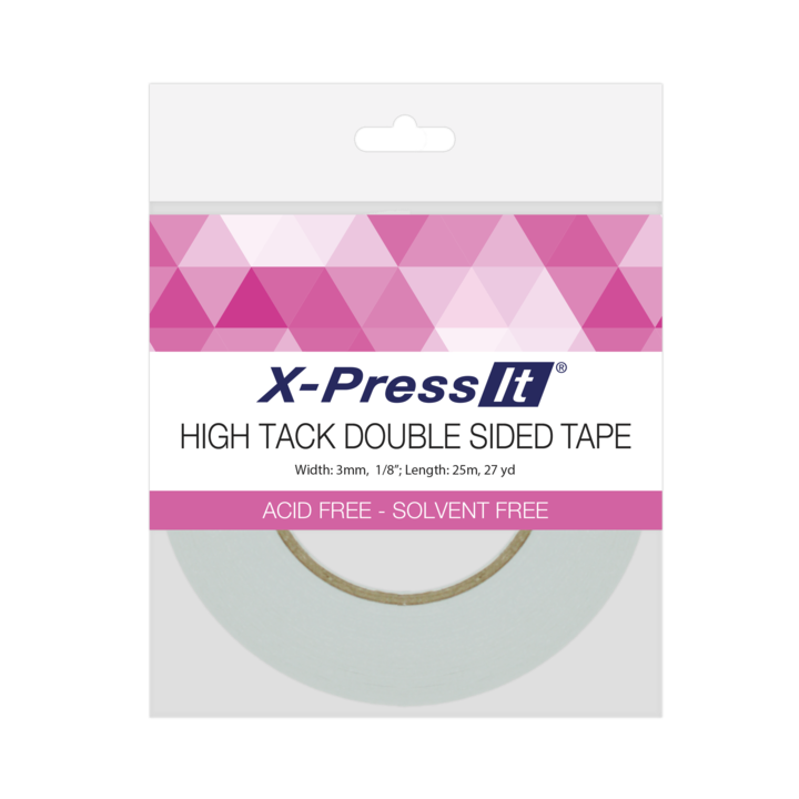 X-Press It High Tack Double-Sided Tissue Tape - 1/8" x 27yd roll